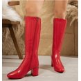 thumbnail image 2 of Women's Knee High Boots - PU Pointed Toe with a Low Chunky Heel for Parties, Evening Events and Special Occasions, 2 of 10