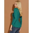 thumbnail image 4 of INSPIRE CHIC Chemise Péplum Décontractée pour Femme à Manches Longues à Encolure Dégagée, 4 of 6