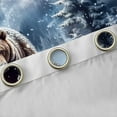 thumbnail image 4 of Homewish Jungle Animal Bear Curtains Pack of 2 (42x84 Each),Winter Snow Pine Curtains Blackout,White Green Brown Bedroom Curtains For Boys Kids,Luxury Bedroom Decor, 4 of 6