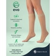 thumbnail image 7 of EvoNation Women's Everyday Sheer 20-30 mmHg Open Toe Thigh High Compression, 7 of 7