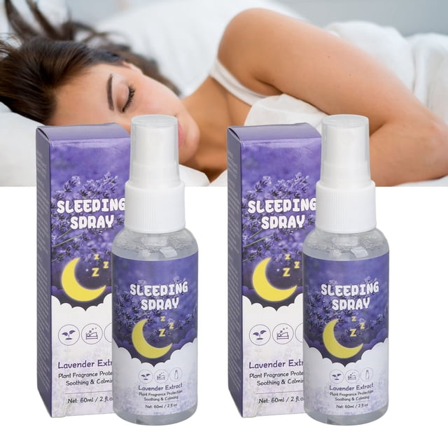 Lavender Pillow Spray, 2pcs 60ml Improve Sleep Quality Lavender Sleeping Spray For Daily Use