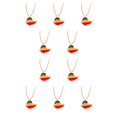 thumbnail image 3 of Collar Qarigey vanguardista para mujer acero inoxidable estilo hip hop 10Conjunto imperio etíope, 3 of 6