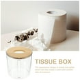 thumbnail image 6 of Raindrops  Round Tissue Box Toilet Paper Holder Container with Lid Boxes Bathroom Office Travel, 6 of 8