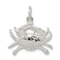 thumbnail image 4 of 925 Sterling Silver Crab Charm Pendant, 4 of 6