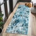 thumbnail image 1 of Living Room Area Rug Large Indoor Washable Rug Non Slip Low Pile Modern Solid Rug Throw Floor Cover Contemporary Rug Accent Rug Carpet for Bedroom Home Decor, 1 of 6