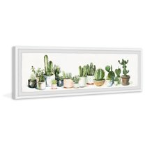 Parvez Taj Cactus Club II Framed Wall Art, 10" x 30"