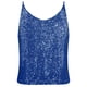 thumbnail image 4 of Camiseta Sin Mangas Con Tirantes Camiseta sin mangas con tirantes para mujer, chaleco de lentejuelas a la moda, ropa suelta para fiesta y Club (azul M) Cgtredaw Para estrenar, 4 of 4
