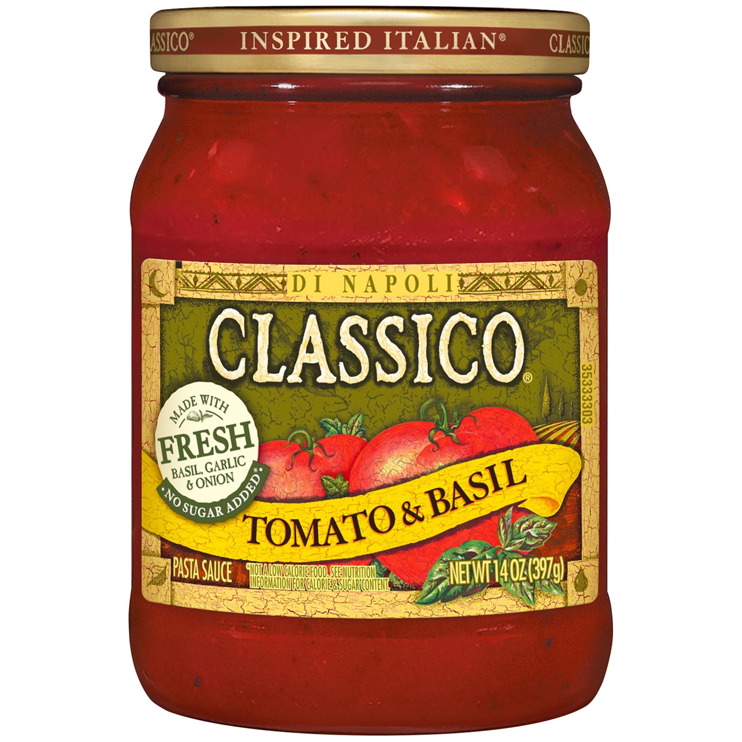 Classico Tomato and Basil Pasta Sauce, 14 oz Jar