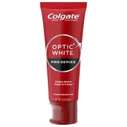 Colgate Optic White Pro Series Whitening Toothpaste with 5% Hydrogen Peroxide, Stain Prevention, 3 Oz Tube