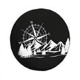 thumbnail image 2 of Compass And Mount Spare Wheel Cover for Suzuki Mitsubish 4WD Trailer Custom Camper Tire Protector 14" 15" 16" 17"h, 2 of 5