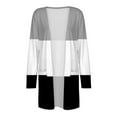 thumbnail image 4 of Vedolay Sweaters for Women Autumn Long Sleeve Loose Sweaters Cardigan Coat 2023 Gray,M, 4 of 4