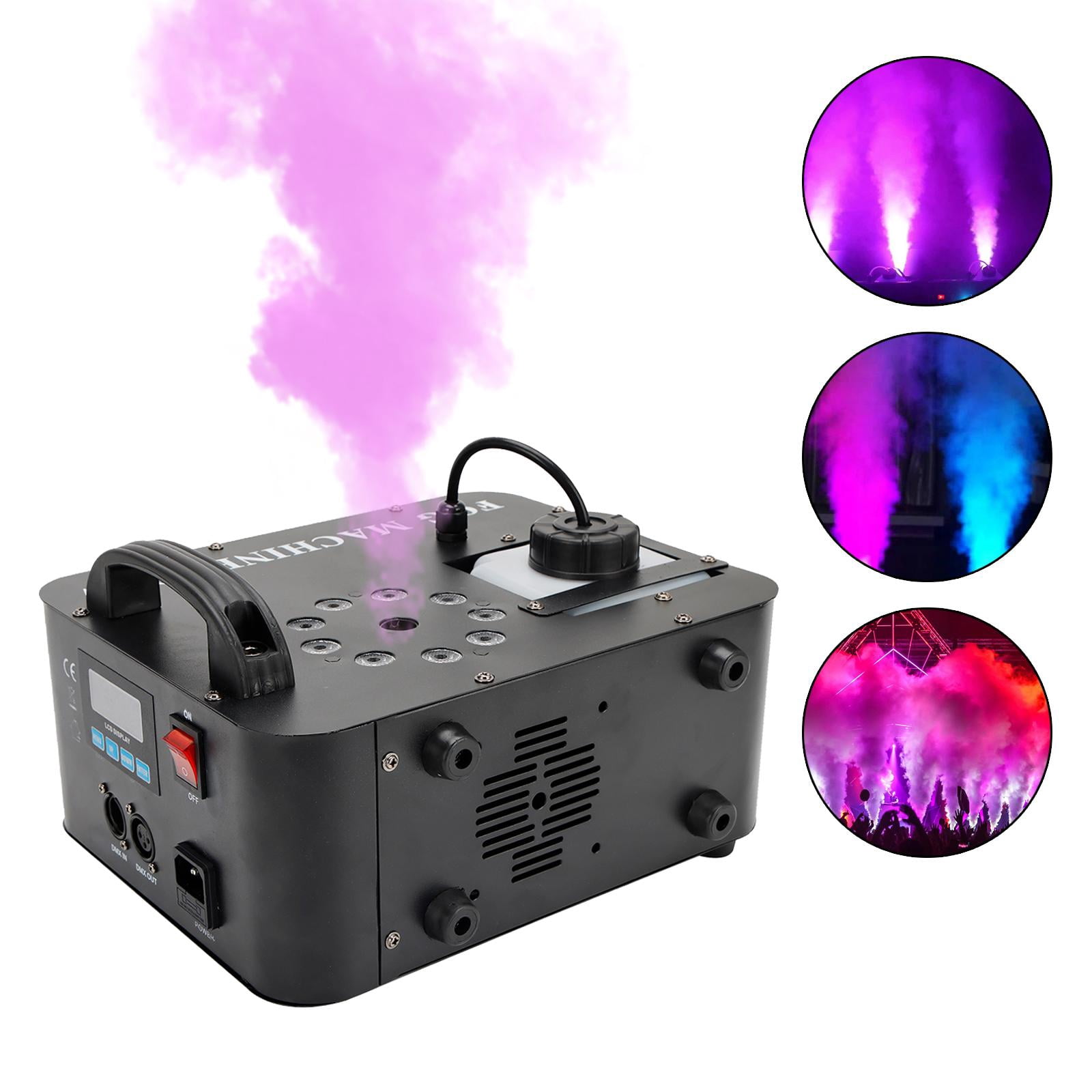 VIPQV Fog Machine, 900W Smoke Machine with Remote Control & RGB Light for Wedding Party Show