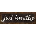 thumbnail image 4 of Gango Home Decor Contemporary Believe & Just Breathe; Two 18x6in Art Prints in Brown Frames, 4 of 6