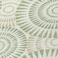 thumbnail image 4 of HomeRoots 591581 8 ft. Artichoke Green, Brown & Beige Round Geometric Washable Indoor & Outdoor Area Rug, 4 of 5