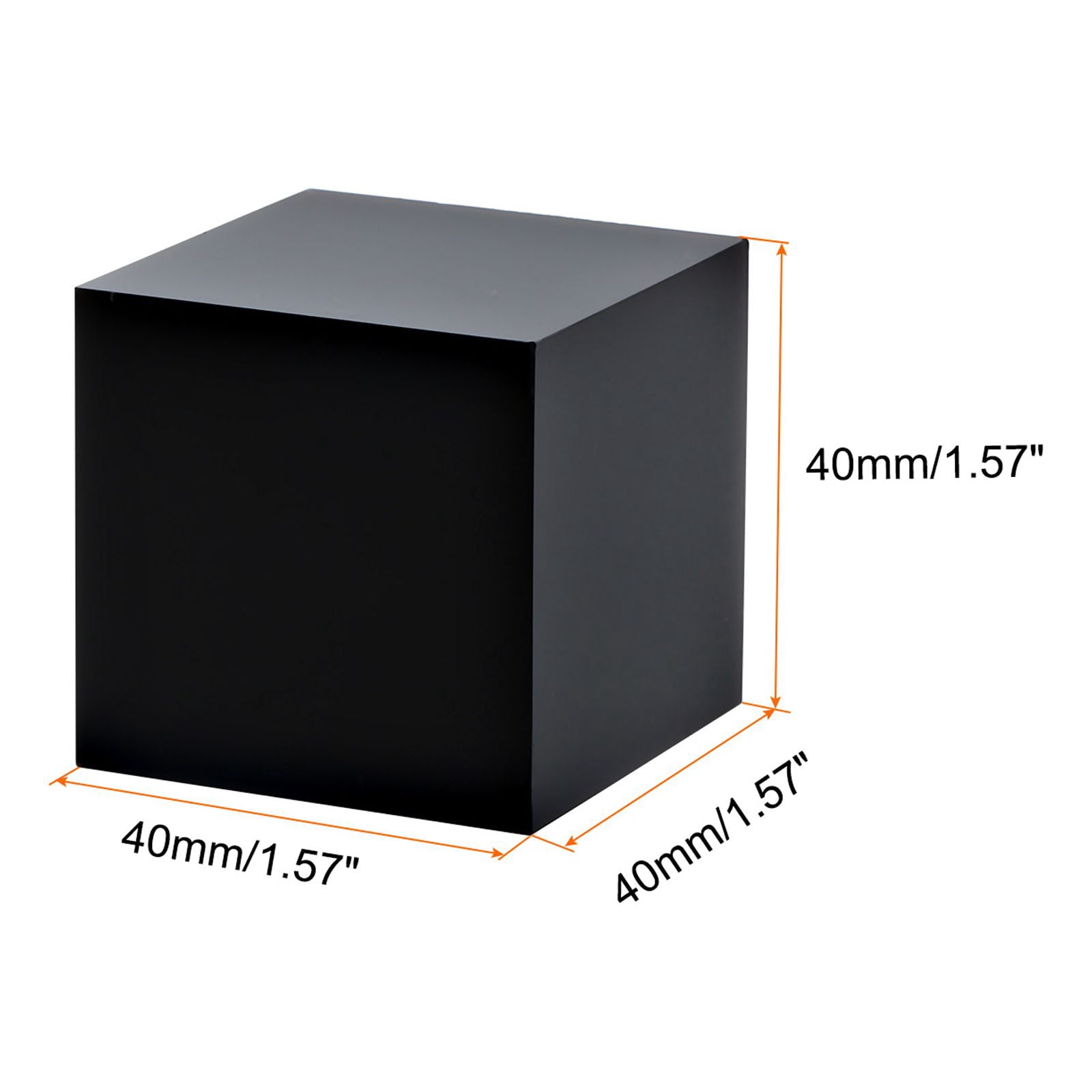 Unique Bargains Jewelry Riser Acrylic Cube Stand Showcase Ring Holder 1.5"x1.5"x 1.5"