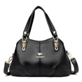 thumbnail image 3 of Bolsos de mano de cuero suave de alta calidad de lujo, bolsos cruzados retro de diseñador para mujer, bolso de mensajero de hombro de gran capacidad para mujer, 3 of 5