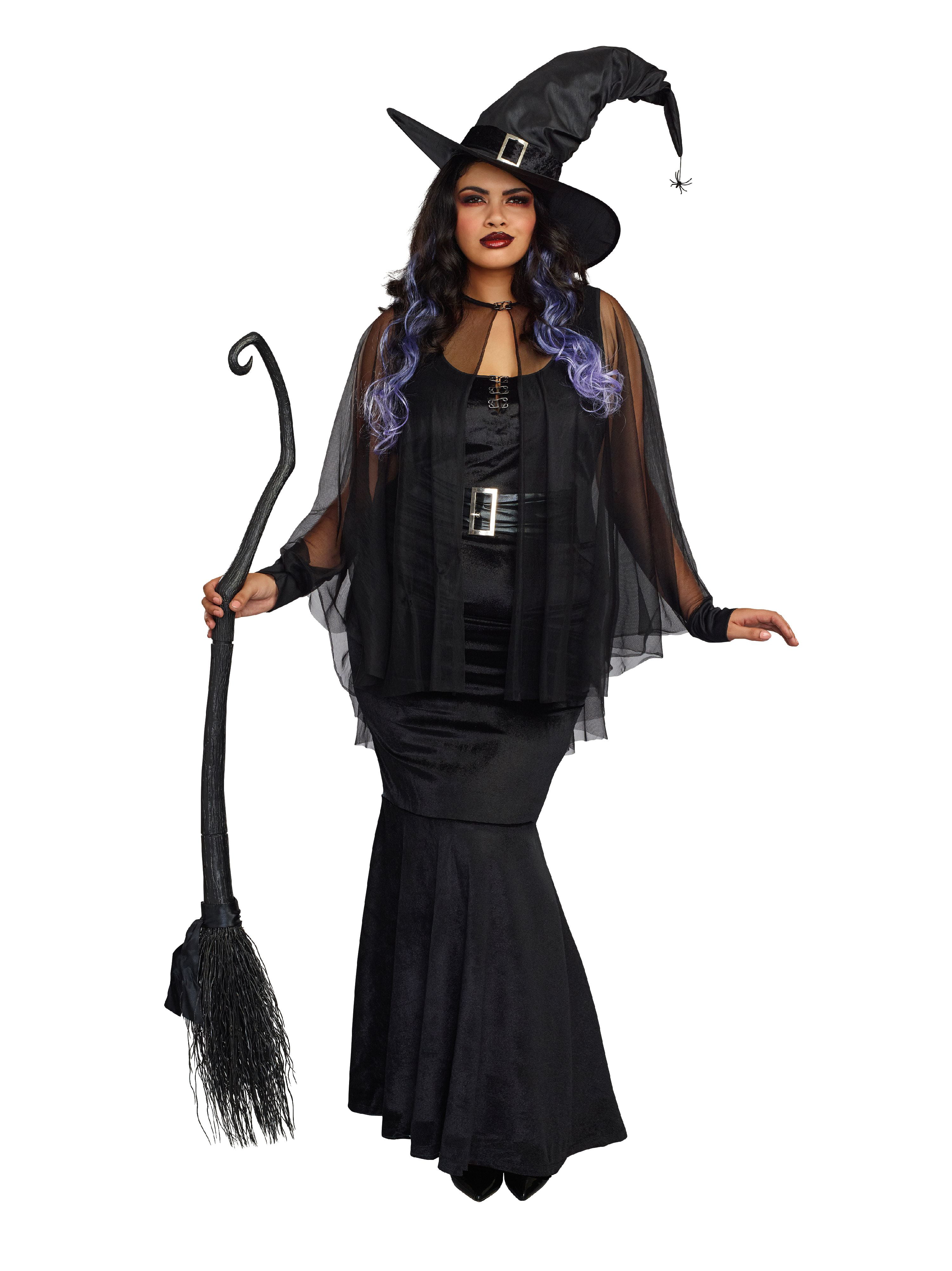 Womens Curvy Midnight Witch Costume Buy Plus Size Halloween Costumes Plus-S...