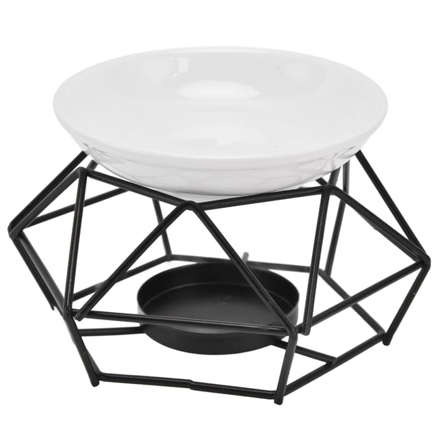Quemadores de aceites esenciales, diseño simple y elegante, hermosos, prácticos y fáciles de limpiar, portavelas de metal para aromaterapia para el hogar.