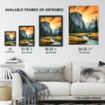 thumbnail image 4 of Yosemite National Park Vibrant Artwork Sunset Over El Capitan Art Print Framed Poster Wall Decor 12x16 inch, 4 of 5