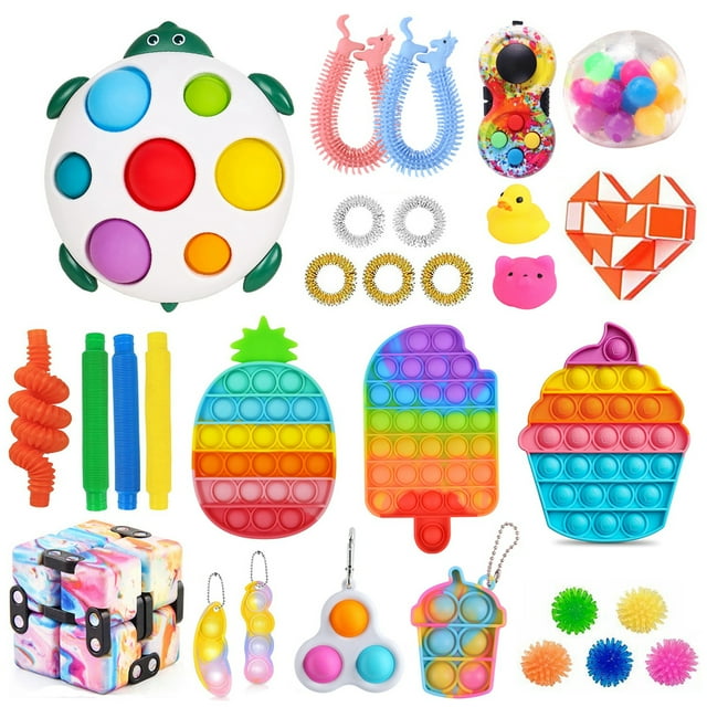 TheFound Sensory Fidget Toys Set 30 Pcs Stress Relief Hand Toys Kit for Family