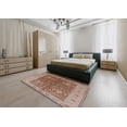 thumbnail image 4 of Ahgly Company Indoor Round Mid-Century Modern Chestnut Red Oriental Area Rugs, 7' Round, 4 of 6