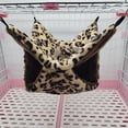 thumbnail image 2 of Billuyoard Hamaca para ratas suspendida de doble capa, cama colgante, jaulas de animales, casa para ratas, multifunción, dulce regalo, Hábitats y jaulas para animales pequeños Puntos negros 34*34, 2 of 6