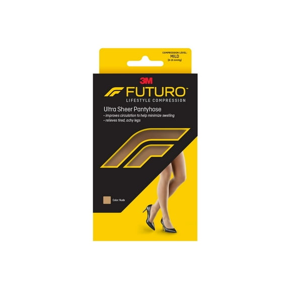 FUTURO™ Ultra Sheer Pantyhose, Medium, Mild Compression, Nude, Female
