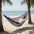 thumbnail image 5 of Hanging Hammock Portable Travel Camping For Outdooor Beach Camping Hiking Red Marble-patterned, 5 of 8