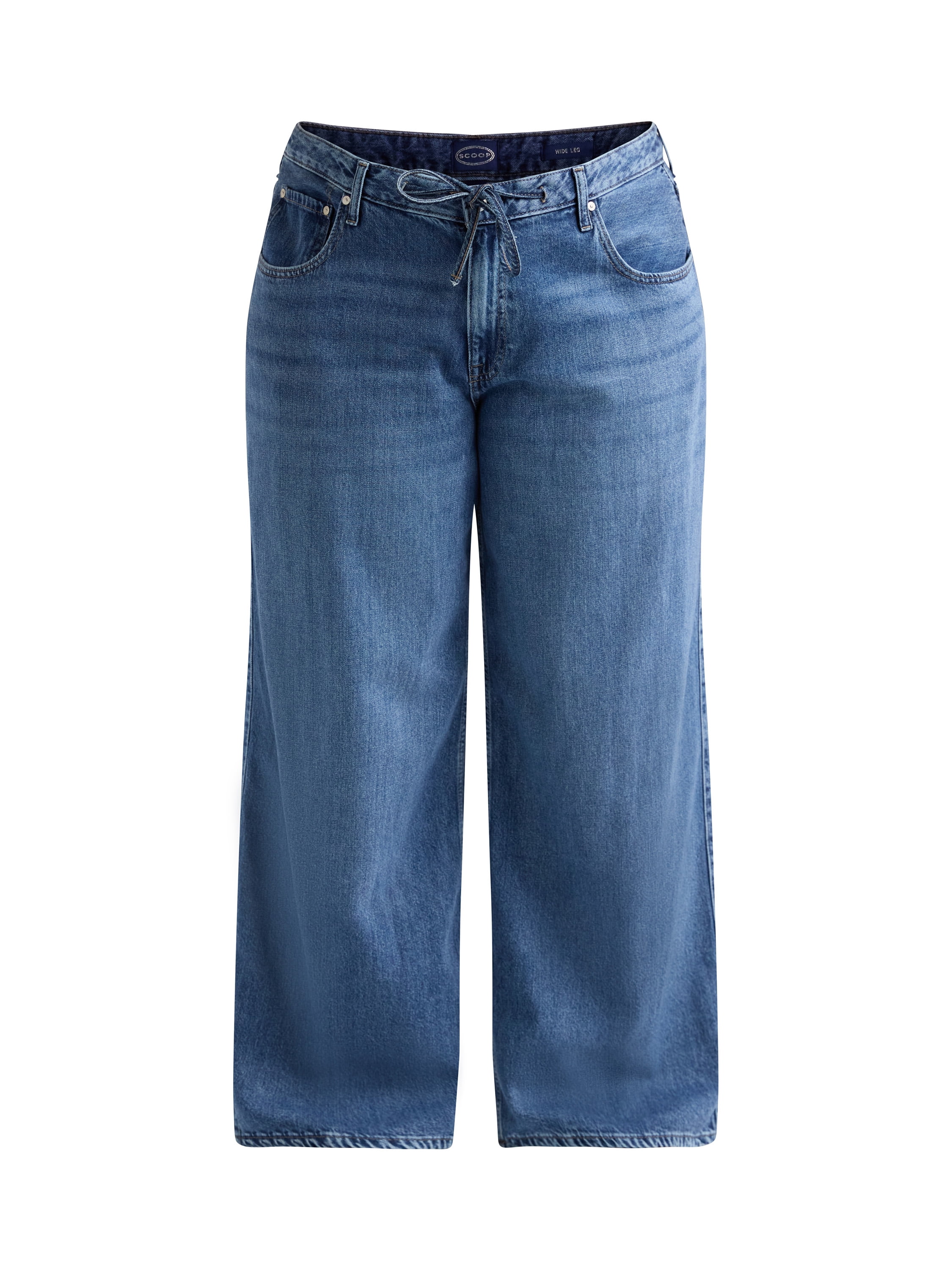 Scoop Women’s Plus Relaxed Low Slung Jeans, Sizes 14W-28W