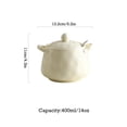 thumbnail image 3 of Qeeadeea/European Style Sugar Bowl With Ceramic Spoon, (400ml/14oz)Sugar Container, Sugar Bowls For Countertop, Salt Container With Spoon-creamy-white-400ml/14oz, 3 of 6