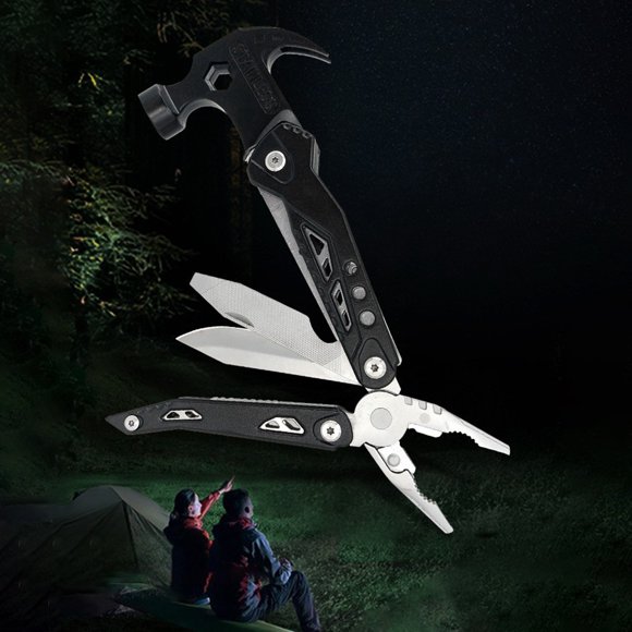 COFEST Gifts for Men Multitool Hammer Cool Gadgets Survival Hiking Tools Mens Gifts for Christmas Stocking Stuffers for Men Black