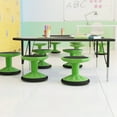 thumbnail image 3 of Flash Furniture Fixed Height Kids Flexible Active Stool for Classroom and Home with Non-Skid Bottom in Green, 12" Seat Height, 3 of 11