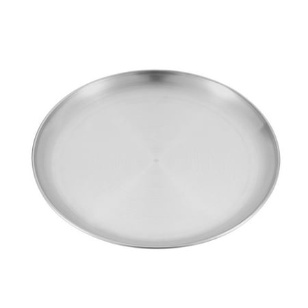 

Camping Dinner Plates Stainless Steel BBQ Dinner Plates Round Dessert Salad Plates