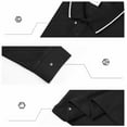 thumbnail image 7 of ZCFZJW Men's Athletic T-Shirt Long Sleeve Golf Shirts Lightweight Casual Fall Spring Quick Dry 3-Button Long Sleeve Work Fishing Tees Tops Black XXL, 7 of 7