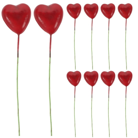 HOMEMAXS Miniature Fake Balloon Props for Decor Red Smooth Surface Plastic Foams 1 Bag