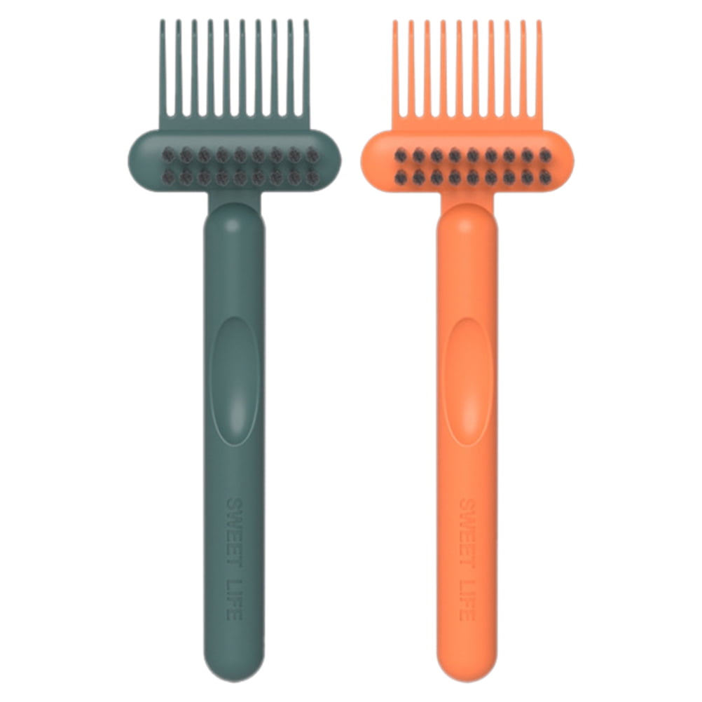 2Pcs Hair Brush Cleaner Comb Hair Remover Comb Cleaning Rake Hair Brush