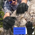 thumbnail image 4 of Guantes KAIWENDE para hombre, moto de cross con pantalla táctil completa, color negro, 4 of 7
