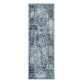 thumbnail image 2 of Luxee Designs Alexandria Bordered Pattern 3x11 Runner Rug for Entryway Indoor Boho Rugs - Gray/Sea Blue, 2 of 8