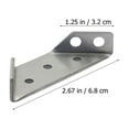 thumbnail image 2 of OUNONA 10 Pcs Supports d'Angle en Acier Inoxydable Robustes pour Meubles, 2 of 7