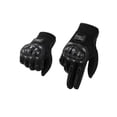thumbnail image 2 of Motorcycle Gloves, Touchscreen Riding Gloves for 9.5-10cm Palm, Nylon Racing Motocross Bike Gloves with Protective Padding One Pair, White, 2 of 6