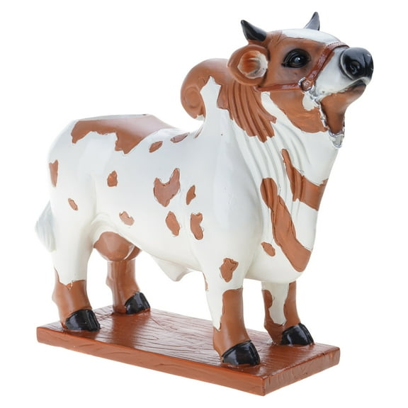 Handcrafted Brazilian Bulls Liquor Dispenser 2L Capacity with Wooden Base Bar Decors