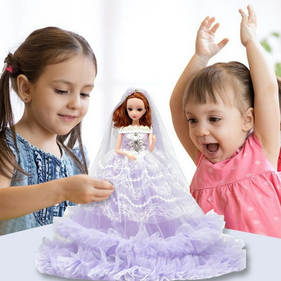 TOPRenddon Little Dolls Set with Mini Princess Dolls for Girls, Mini Doll Playset with Extra Clothes and Accessories, Toy for Girls 4 and Up