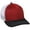 Red/white/black, variant on Outdoor Cap CT120M Extra-flexible Slight Pre-curved Visor Cap-Dk.Green/White-M/L