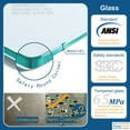 thumbnail image 3 of KeepTech 34X72” 34-35.5”Wx72”H Frameless Bifold Shower Door,Chrome Finish,1/4” (6mm)SGCC Clear Tempered Glass,Panel Bifold Swing Shower Doors,Reversible Installation,ANSI Certified,Rollers Style, 3 of 9