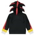thumbnail image 2 of Boys Sonic The Hedgehog Shadow,Tails and Knuckles Cosplay Zip Up Fleece Hoodie-Boys 4-20 Black, 2 of 8