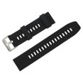 thumbnail image 2 of Smartwatch Strap, Silicone Watch Band Replacement Black Skin Friendly Comfortable Snap Clasp  For Traveling 20MM, 2 of 8