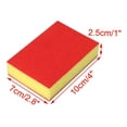 thumbnail image 2 of Uxcell 4" x 2.8" Non-Scratches Scouring Pads Scrub Kitchens Sponge Red 8pcs, 2 of 7
