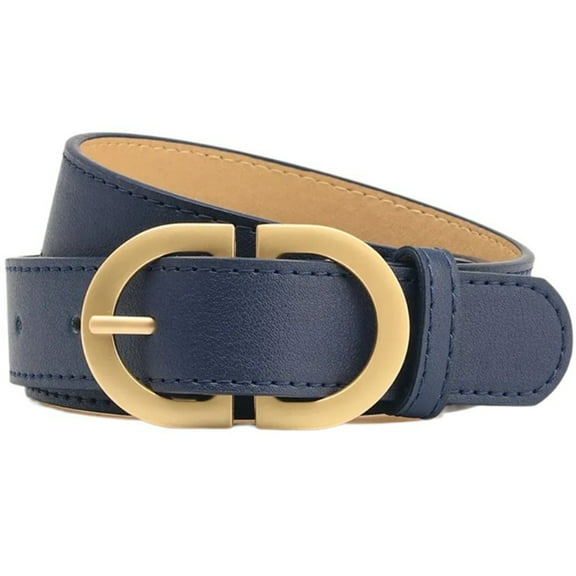 UNTERING Female Waist Belt for Casual Wear Simple Waiststrap for Pants Jeans Girl Fashion Waistband Classical PU Belt for Walking