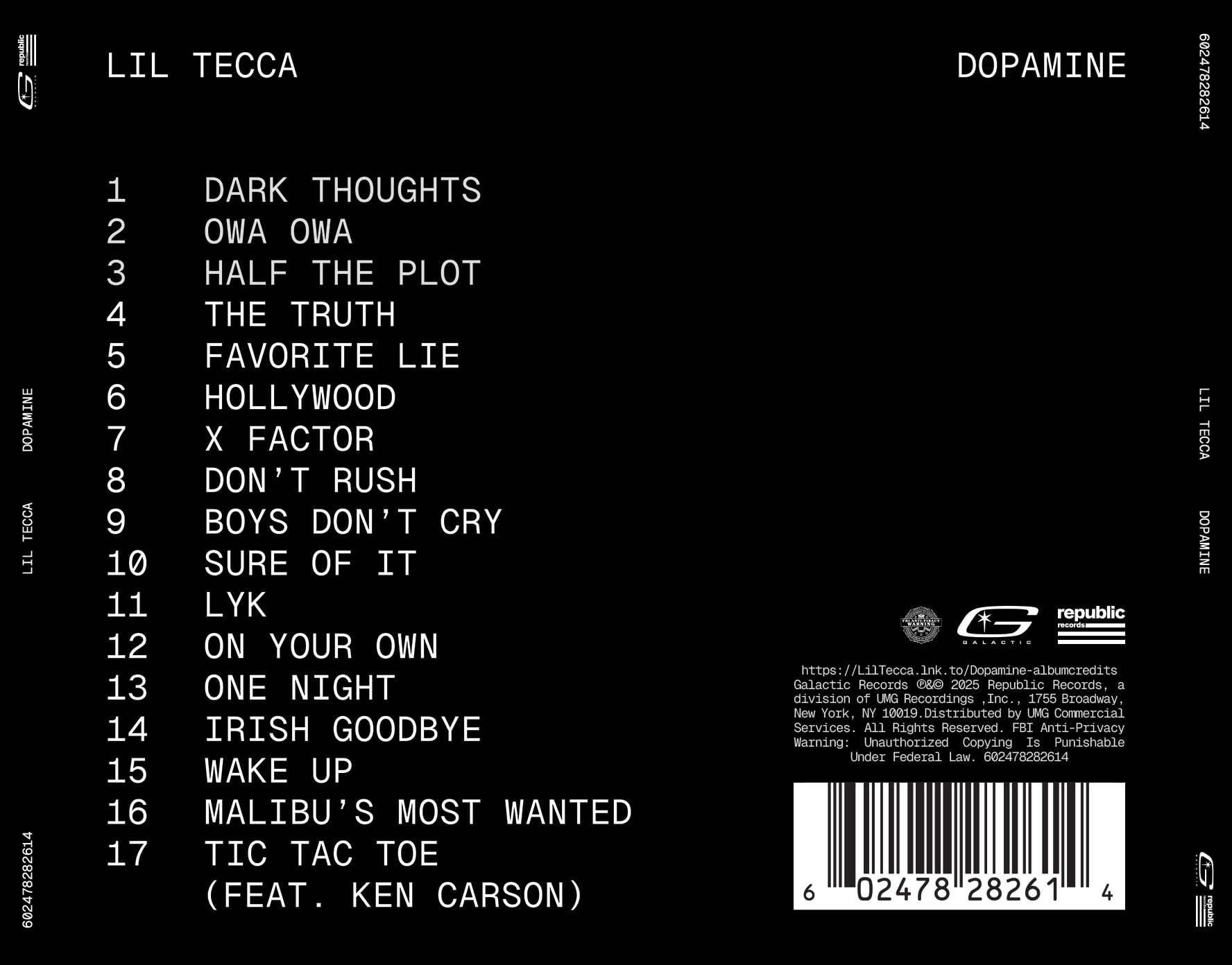 lil tecca cdのみ Lil Tecca | DOPAMINE TEC Tee Box Set | Apparel / Merchandise