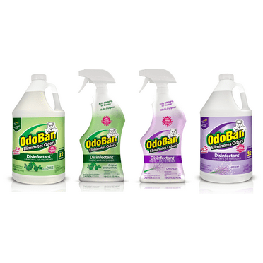 OdoBan Disinfectant Odor Eliminator Ready-to-Use 32oz Spray Bottle and 1 Gal Concentrate, Original Eucalyptus Scent, Plus Ready-to-Use 32oz Spray Bottle and 1 Gal Concentrate, Lavender Scent
